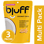 BLUFF Coconut Chips - Curious Caramel 3x30 g Multipack