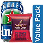 Cornitos Nacho Crisps Tomato Mexicana 150 g + Heineken0.0 Non Alcoholic Beer 330 ml Combo 2 Items