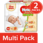 Huggies Ultra Soft New Born Diapers - Extra Small Size 2x22 pcs (Multipack)
