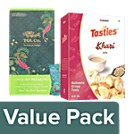 Tasties Khari - Jeera, 200 g + TGL Co.English Breakfast Black Tea Bag, 32 g Combo 2 Items