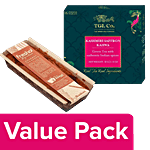 Fresho Signature Marble Tea Cake, 250 g + TGL Co.Kashmiri Kahwa Green Tea Bag, 32 g Combo 2 Items