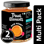 True Elements Honey - Raw 2x350 g Multipack