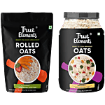 True Elements Rolled Oats 1.2 kg + Whole Instant Oats - Gluten Free 900 g Combo 2 Items