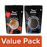 True Elements Rolled Oats - Gluten Free 500 g Matt Pouch + Chia Seeds - Raw 250 g Combo 2 Items