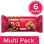 Unibic Cookies - Fruit & Nut 6x75 g Pouch Multipack