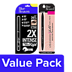 Blue heaven Cosmetics Sketch Eye Liner 1 ml + 2X Intense Kajal Black Shock 0.31 g Combo 2 Items