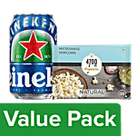 bb Combo 4700BC Microwave Popcorn - Natural 85 g + Heineken 0.0 - 330 ml Can Combo 2 Items