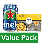 bb Combo 4700BC Microwave Popcorn - Cheese 94 g + Heineken 0.0 - 330 ml Can Combo 2 Items