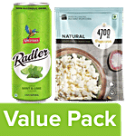 bb Combo 4700BC Instant Popcorn - Natural 90 g + Radler - Mint Lime 300 ml Can Combo 2 Items