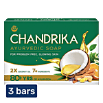 Chandrika Ayurvedic Soap 3 x 75 g Multipack