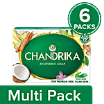 Chandrika Ayurvedic Soap 6 x 75 g Multipack