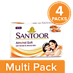 Santoor Sandal Almond & Milk Soap 4x100 g Multipack
