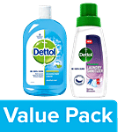 Dettol Menthol Cool 500 ml + Laundry San-Spring Blossom 480 ml Combo 2 Items