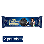 Sunfeast Dark Fantasy Vanilla Flavoured Sandwich Crème Biscuits 2x79 g (Multipack)