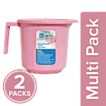 BB Home Popular Plastic Bathing Mug - Pink 2 x 1 L Multipack