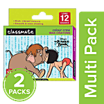 Classmate Crayons - Wax Colour, 75X8mm 2 x 12 pcs Multipack