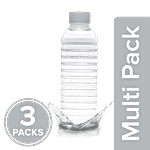 bb home Leo Plastic Water Bottle - Wide Mouth, BPA Free, White 3 x 1 L Multipack