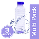 BB Home Leo Plastic Pet Water Bottle - Violet Wide Mouth 3 x 1 L Multipack