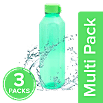 BB Home Penta Plastic Pet Water Bottle - Green, Wide Mouth 3 x 1 L Multipack