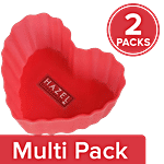 Hazel Silicone Heart Muffin Mould - Assorted Colour 2 x 1 pc Multipack