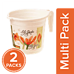 Ratan Plastic Mug With Handle - Lily Brown, Nova, 15210P-LB 2 x 1.5 L Multipack