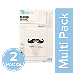 BB Home Plastic Hook/Hanger Card - Self Adhesive/Stickable, BH 047 2 x 1 pcs Multipack