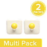 bb home Plastic Hook - Self Adhesive/Stickable 2 x 2 pcs Multipack