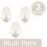 BB Home Plastic Hook/Hanger - Self Adhesive/Stickable, BH 059 2 x 3 pcs Multipack