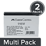 Faber castell Stamp Pad - Black, 110 x 69 mm 2 x 1 pc Multipack