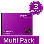 Papergrid Drawing Book - 32 Pages, Soft Cover 3 x 1 pc Multipack