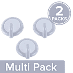 BB Home Plastic Hook/Hanger Card - Self Adhesive/Stickable, BH109 2 x 3 pcs Multipack