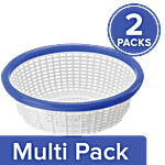 Ratan Plastic Basket Fruit & Vegetable Colander/Strainer Small, Blue, Deluxe,13220 OI 2 x 1.95 L Multipack