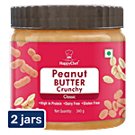 HappyChef Classic Crunchy Peanut Butter 2x340 g Jar (Multipack)