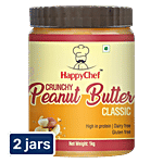 HappyChef Classic Crunchy Peanut Butter 2x1 Kg Jar Multipack