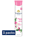 Yardley London English Rose Deodorant - For Women 3x150 ml (MultiPack)