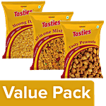 Tasties Namkeen Moong Dal+Namkeen All In One Mixture+Tasty Masala Coated Peanuts (150 g) Combo 3 Items
