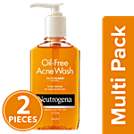 Neutrogena Oil Free Acne Wash Facial Cleanser 2x175 ml (Multipack)