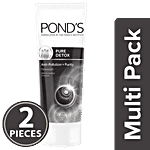 Ponds Pure Detox Face Wash  - Anti-Pollution & Purity With Activated Charcoal 2x200 g (Multipack)