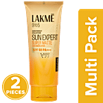 Lakme Sun Expert Super Matte Sunscreen Lotion - SPF 50 PA+++ 2 x 100 ml Bottle (Multipack)