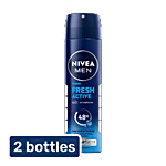 Nivea Fresh Active Men Deodorant - 48h Long lasting Freshness 2x150 ml (Multipack)