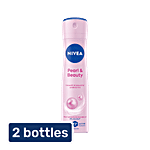 Nivea Pearl & Beauty Women Deodorant - Beautiful Underarms & 48h Protection 2x150 ml (Multipack)