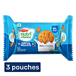 Britannia Nutri Choice Oats Milk & Almond Biscuits 3 x 75 g (Multipack)