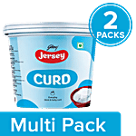 Jersey Toned Milk - Curd 2x1 L Multipack