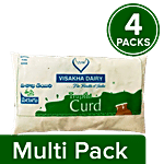 Visakha Dairy Trupthi Curd 4x180 g Multipack