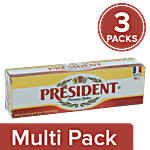 PRESIDENT  Premium Butter - Unsalted 3x100 g Multipack