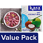 bb Combo Fresho Mutton Boneless 500 g + Kara Coconut Milk UHT Classic, Imported 200 ml Combo 2 Items