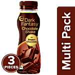 Sunfeast Dark Fantasy Belgian Chocolate Shake - Rich In Calcium & Protein, Thick, Creamy 3x180 ml Multipack