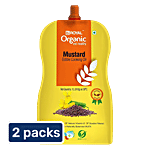 BB Royal Organic Cold Pressed Kachi Ghani Mustard Cooking Oil 2 x 1 L (Multipack)