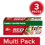 Dabur Red India's No.1 Ayurvedic Fluoride Free Paste 3x500 g (Multipack)