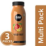 Raw Pressery Cold Extracted Juice - Basics, Mixed Fruit 3x200 ml Multipack
